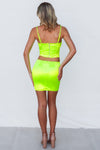 Asher Set Skirt - Neon Yellow