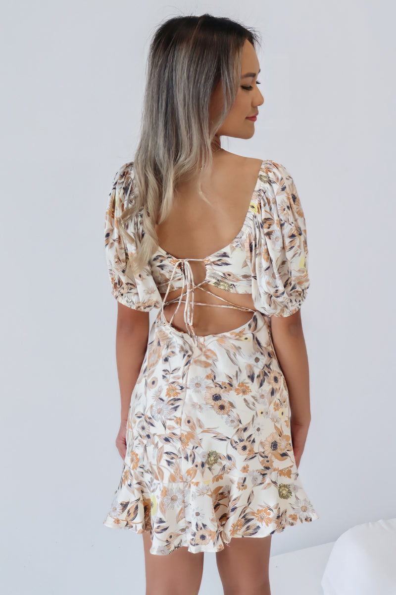 genovia floral mini dress Genovia Pink Floral Chiffon Mini Dress