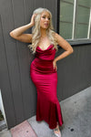 Hollywood Formal Gown - Wine Red
