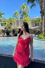 Ramina Mini Dress - Red