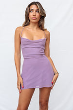 Mazy Mini Dress - Purple