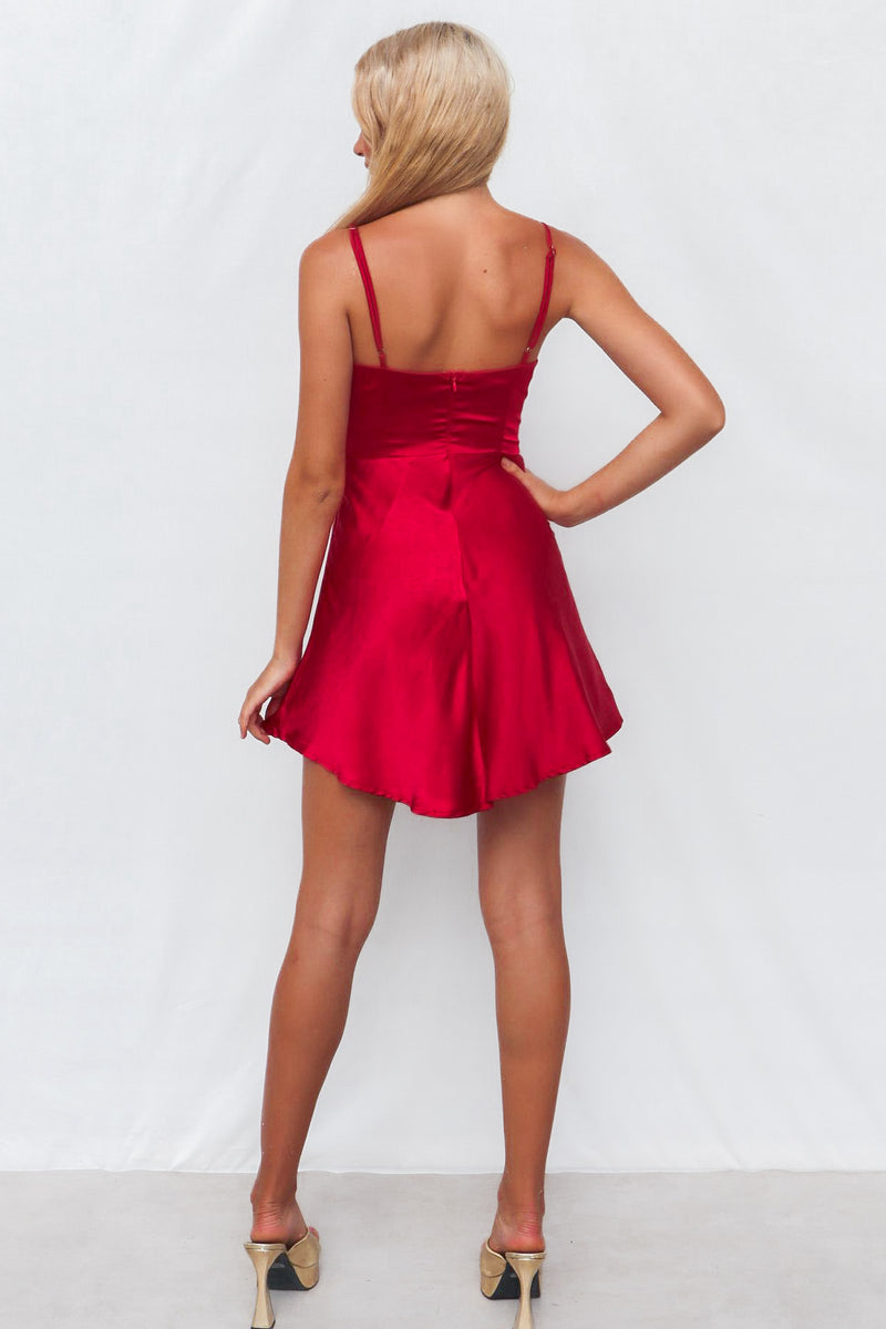 Adorn Mini Dress - Red