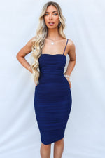 Alexia Midi Dress - Navy