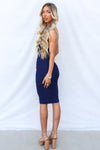 Alexia Midi Dress - Navy
