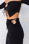 Allira Set Skirt - Black