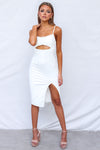 Alyza Midi Dress - White
