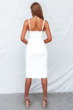 Alyza Midi Dress - White