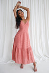 Amina Midi Dress - Rose