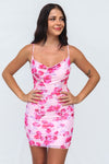 Angelyn Mini Dress - Pink Floral