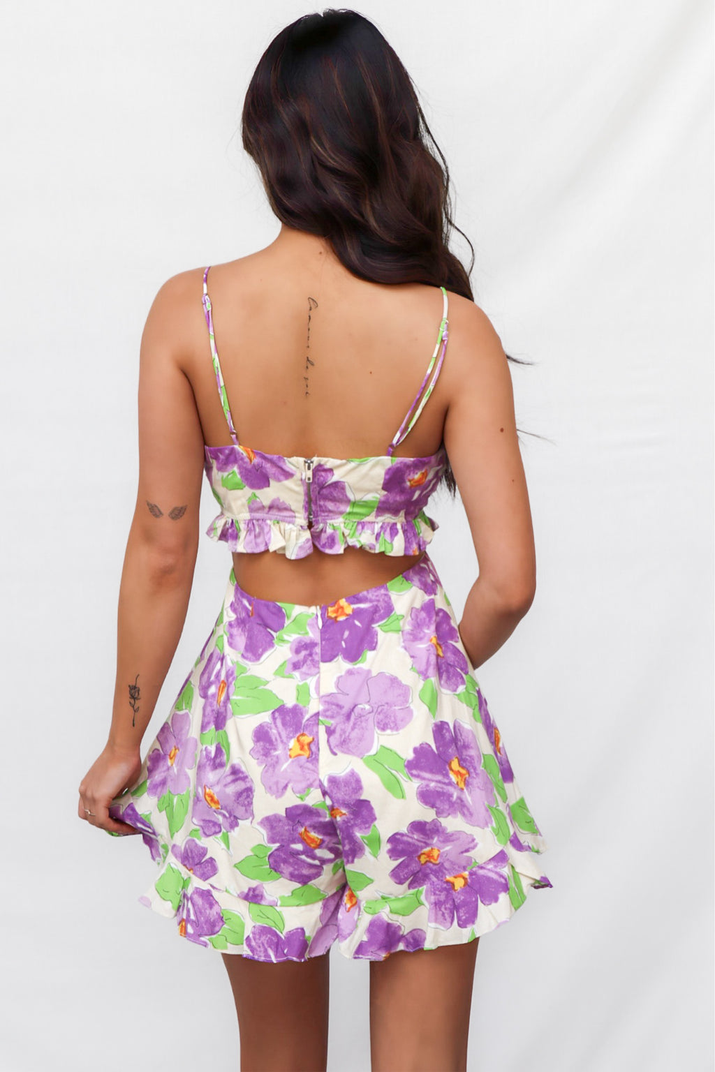 Ardie Playsuit - Purple Multi