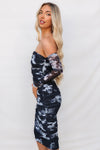 Ariya Midi Dress - Black