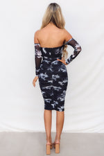 Ariya Midi Dress - Black