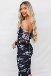 Ariya Midi Dress - Black