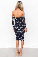 Ariya Midi Dress - Black