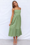 Astra Midi Dress - Olive