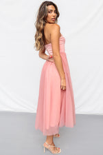 Aurora Midi Dress - Pink