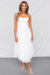Aurora Midi Dress - White