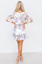 Azaleas Mini Dress - Lilac Floral