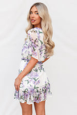 Azaleas Mini Dress - Lilac Floral