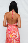 Calypso Maxi Dress - Pink Print
