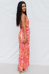 Calypso Maxi Dress - Pink Print