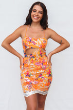 Cardi Mini Dress - Orange