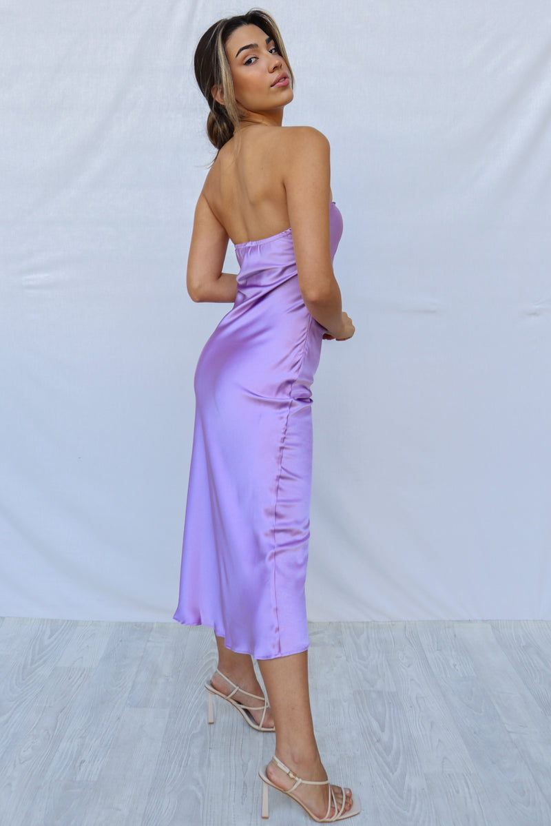 Carissa Midi Dress - Lilac