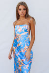 Catherine Midi Dress - Blue Multi