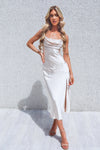 Celine Midi Dress - Champagne