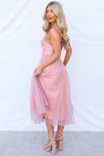 Cindy Midi Dress - Blush