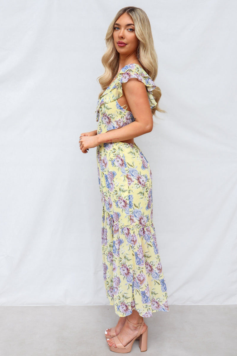 Cornell Maxi Dress - Yellow Floral
