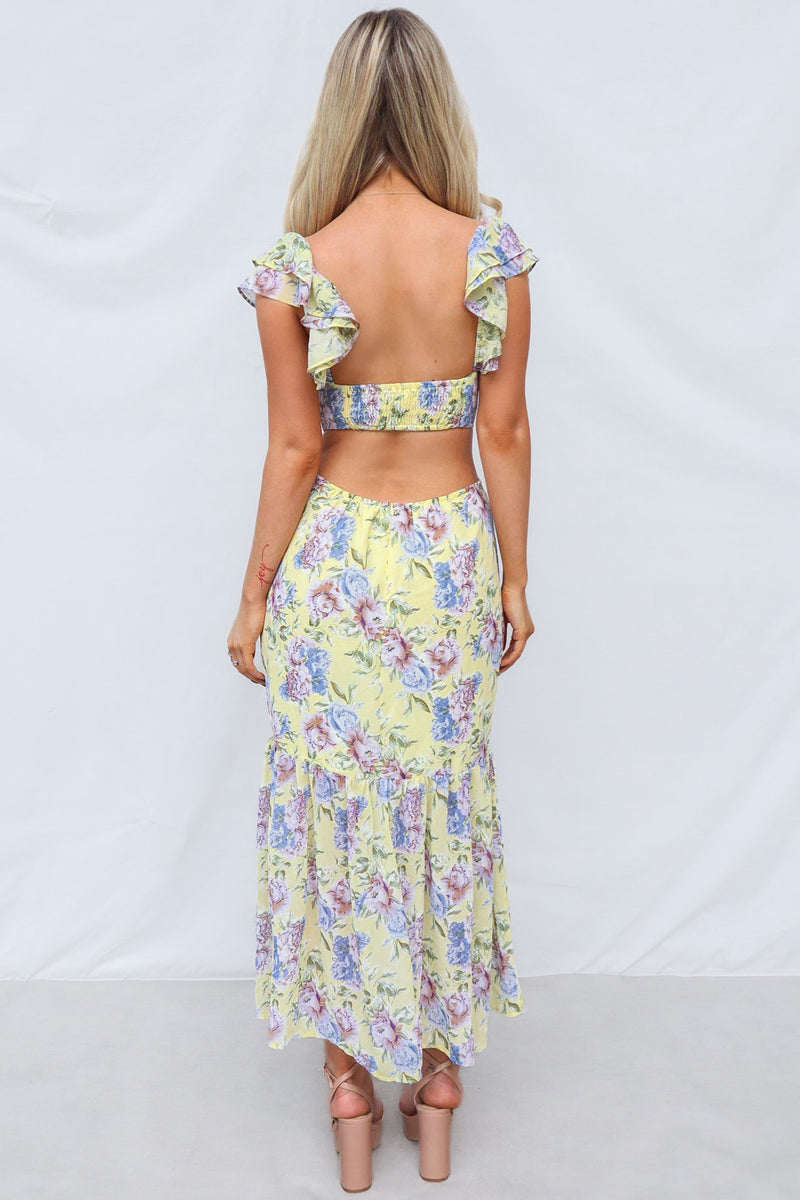 Cornell Maxi Dress - Yellow Floral