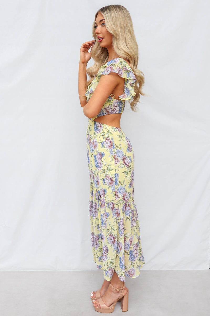 Cornell Maxi Dress - Yellow Floral