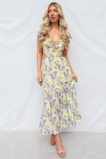 Cornell Maxi Dress - Yellow Floral