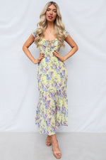 Cornell Maxi Dress - Yellow Floral
