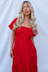 Daiquiri Maxi Dress - Red