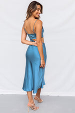 Declan Midi Dress - Blue