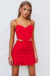 Diamond Mini Dress - Red