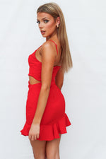 Diamond Mini Dress - Red