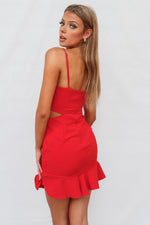 Diamond Mini Dress - Red