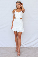 Diamond Mini Dress - White