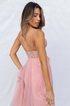 Ellen Tulle Midi Dress - Blush Pink