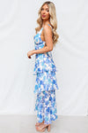 Elleny Maxi Dress - Blue Floral