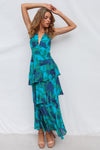 Elleny Maxi Dress - Green Floral