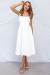 Emiko Midi Dress - White