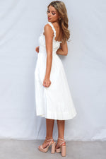 Emiko Midi Dress - White