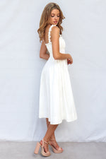 Emiko Midi Dress - White