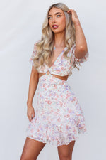 Emz Mini Dress - Blush Floral