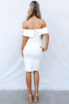 Femme Fatale Dress - White