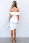 Femme Fatale Dress - White